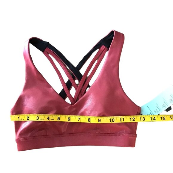 IDEOLOGY- WOMENS LINED PULL OVER CROSS BACK STRAPS SPORTS BRA SIZE X-SMALL-NWT - Picture 6 of 7